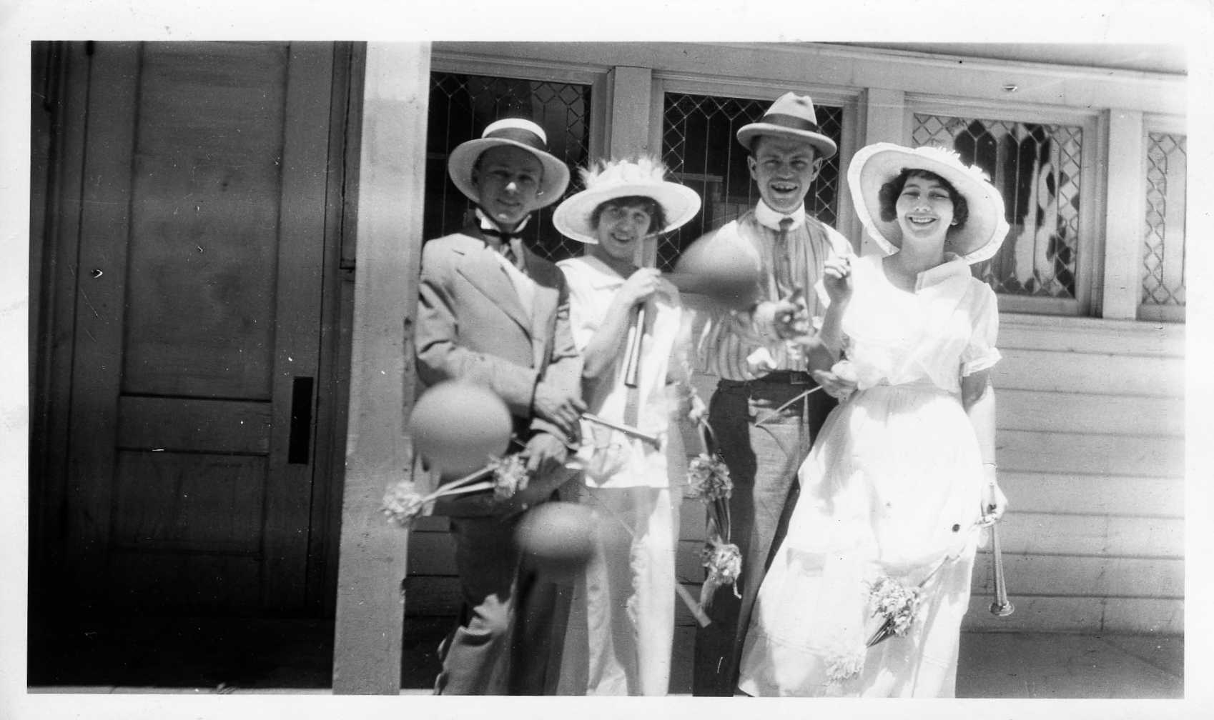 Harry and Karen Little with Roy and Jo, Goldfield 1916