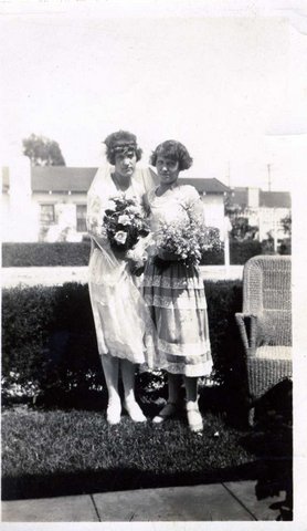 Lisa and Karen Abelseth at a celebration in Inglewood