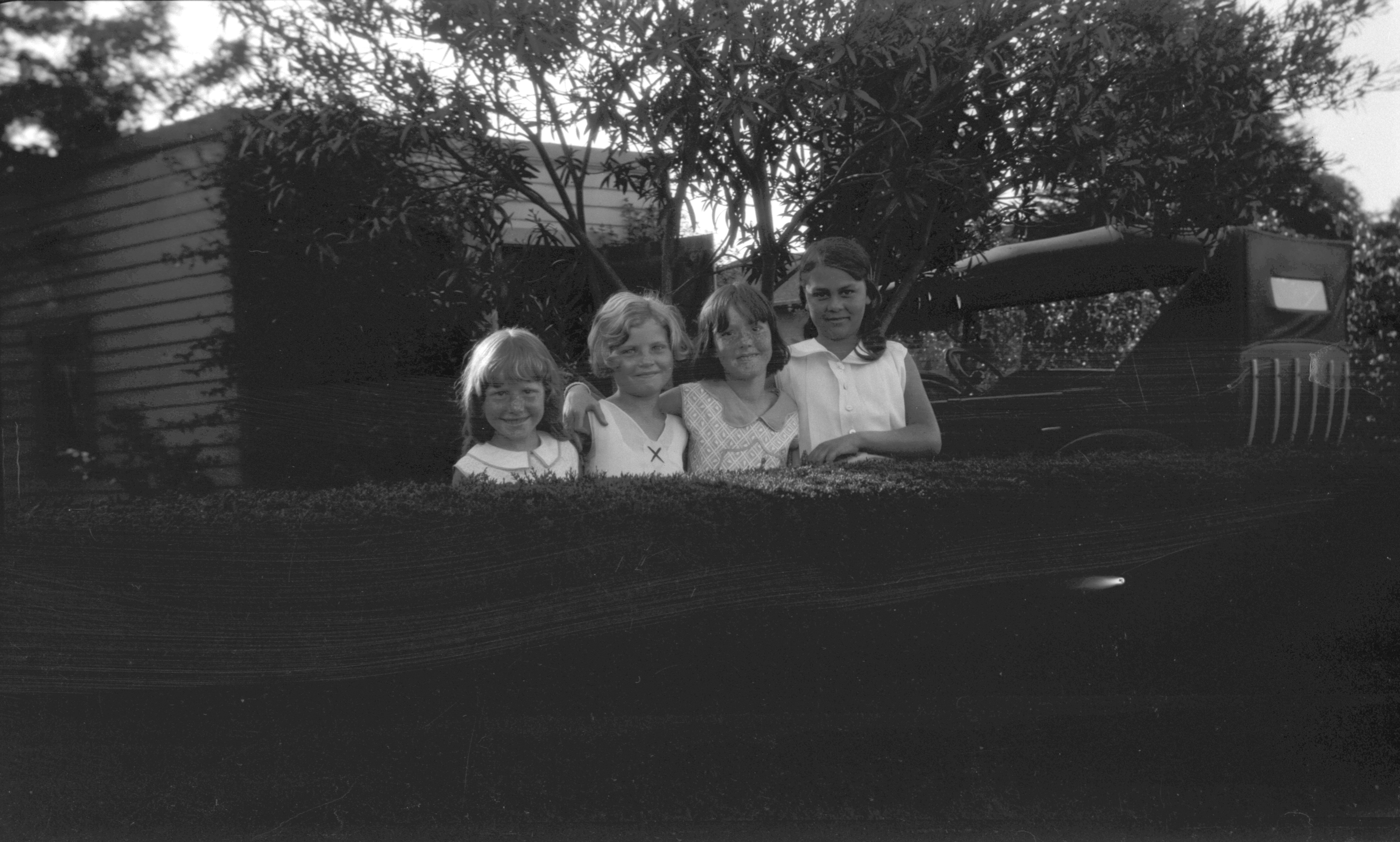 Iris Little and friends at the Inglewood home