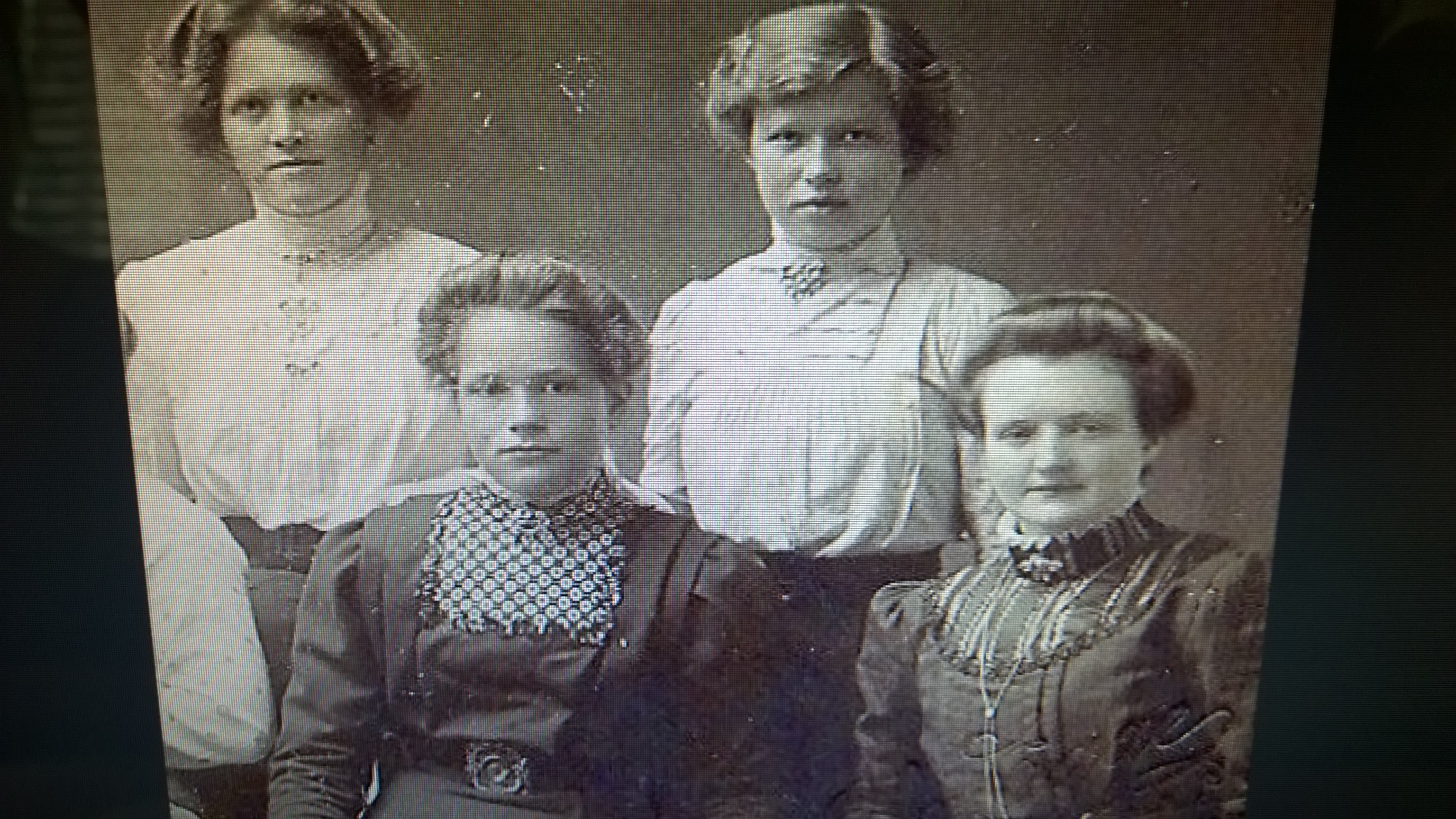 Karen Abelseth with three other young Norwegian women — Norway era